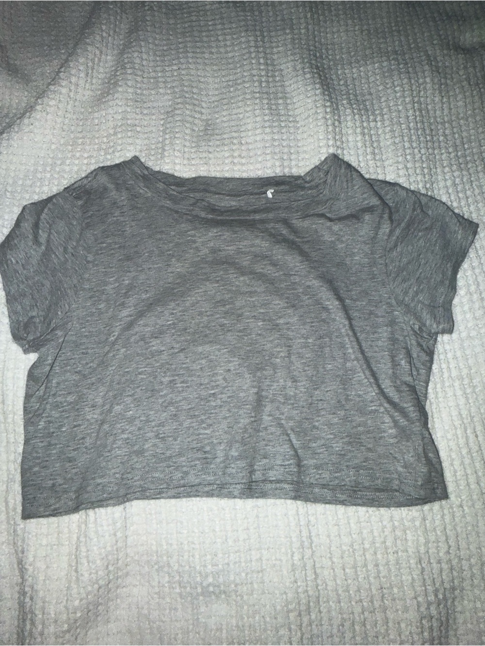 PacSun Gray Cropped Short Sleeve Tee